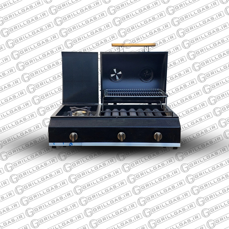باربیکیو گازی 80 سانتی با پلوپز مدل GP80